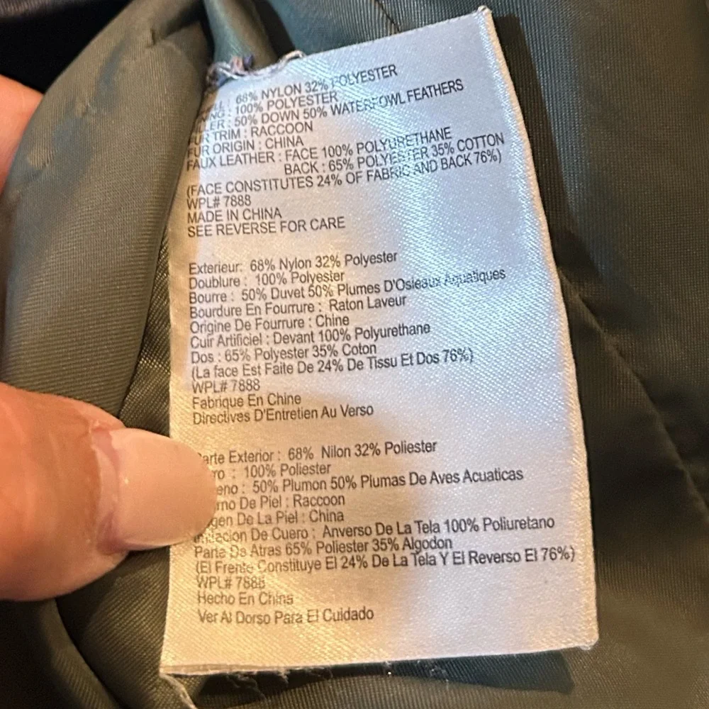 Michael Kors Olive Green Quilted Jacket with Faux Leather Detailing